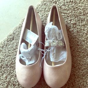 Kids ballet shimmer glitter flats, brand new.